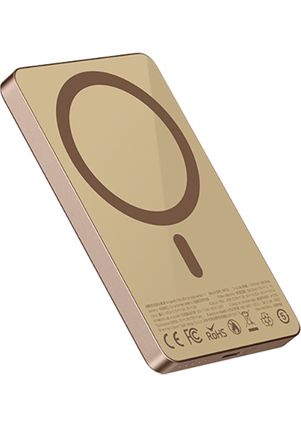Hızlı Şarj Özellikli Magsafe Powerbank Recci RP35 Pd 20W LED Göstergeli 15W 10000MAH Gold fırsatları