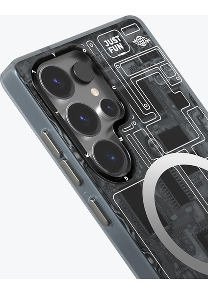 Galaxy S25 Ultra Kılıf Magsafe Şarj Özellikli Youngkit Technology Serisi Kapak Siyah fırsatları