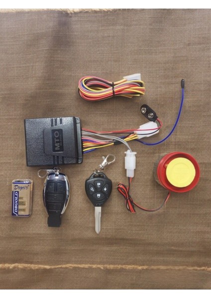Motosiklet Alarm Sistemi 125DB - 12V--- Anahtarla Uzaktan Kontrol
