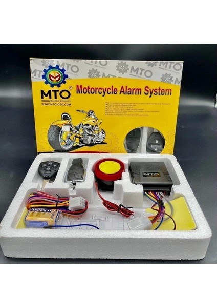 Motosiklet Alarm Sistemi 125DB - 12V--- Anahtarla Uzaktan Kontrol