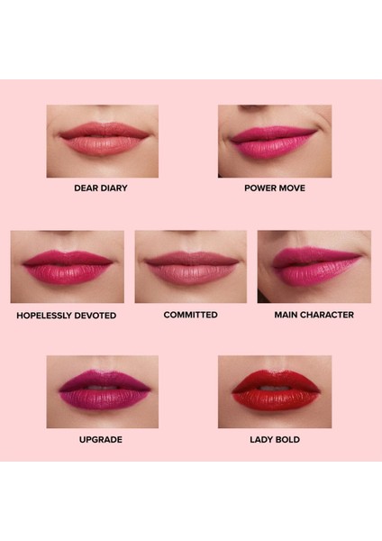 Lady Bold Pigment Cream Lipstick Dear Diary - Ruj modelleri