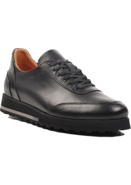 Siyah Deri Erkek Bot