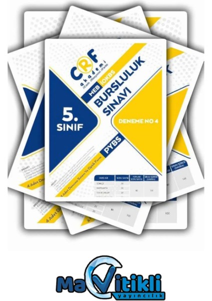 Mavitikli Yayınları 5. Sınıf Bursluluk Sınavı 4 Adet Deneme