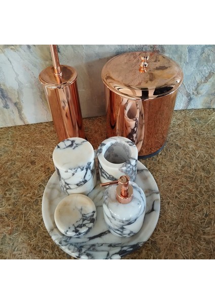 Menekşe Mermer 7/li Banyo Set