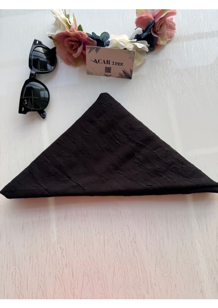 Bambu Kraş Eşarp Siyah Renk