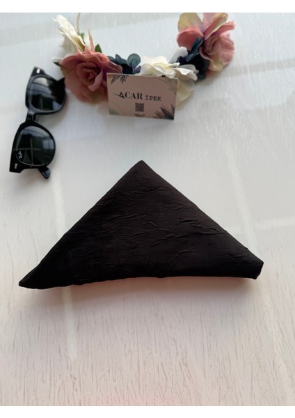 Bambu Kraş Eşarp Siyah Renk