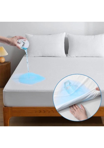 Pamuklu Fitted Sıvı Geçirmez Alez Tek Kişilik Çift Kişilik Battal Boy