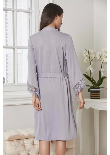 Moon Wear P5040 Bayan Penye Gecelik Sabahlık
