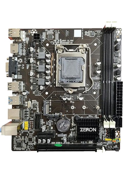 H61DA Intel 1600MHZ Ddr3 LGA1155 Pin M.2 Destekli Matx Anakart