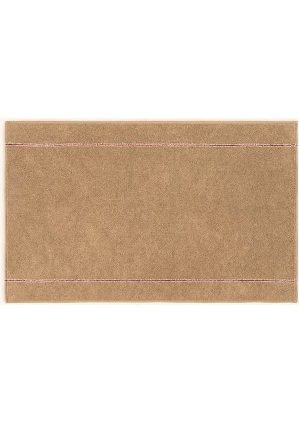 Costa Saçaklı Şerit Detaylı Pamuk Pamuk Kilim 90x140 Cm Bej