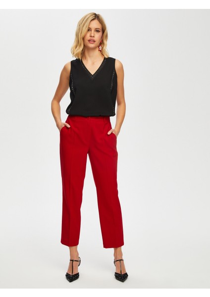 Önden Ütülü Slım Fıt Şık Pantolon 033