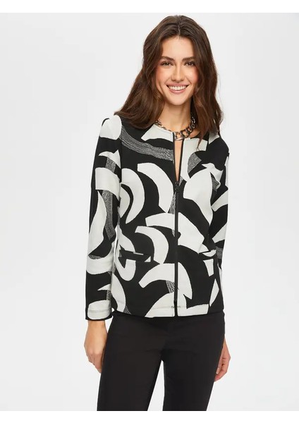 Soyut Desen Örme Ceket 006 fiyatları