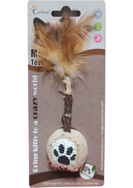 Matatabi Tüylü Toplu Kedi Oyuncağı 9 cm