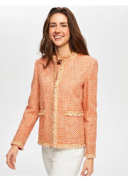 Şerit Detaylı Renkli Tüvit Ceket 020 fiyatları