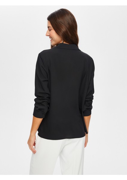 Zincir Şerit Detaylı Şık Gömlek 014 indirimleri