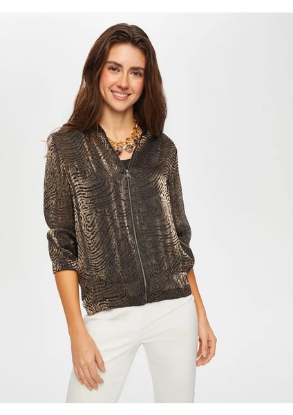 Ribana Yakalı Kendinden Jakarlı Bomber Ceket 004 modelleri