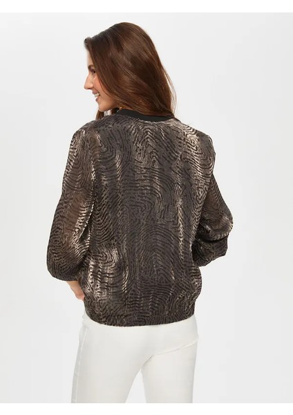 Ribana Yakalı Kendinden Jakarlı Bomber Ceket 004 fırsatları