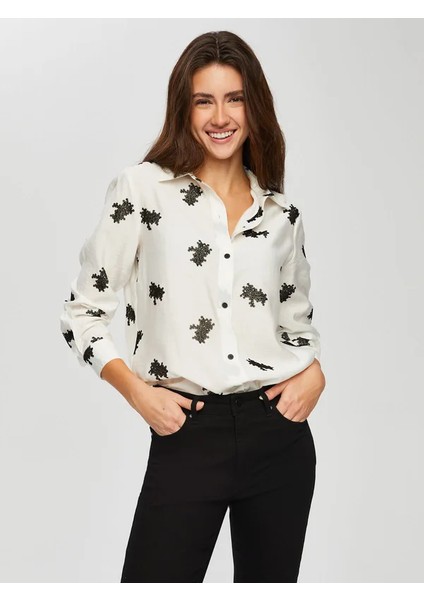 Allover Çiçek Flok Baskılı Tunik 014 fiyatları