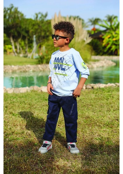 Fancy Kids Antalya Erkek Çocuk Siyah Kargo Cepli Fermuarlı Pantolon – Pamuklu Esnek Kumaş