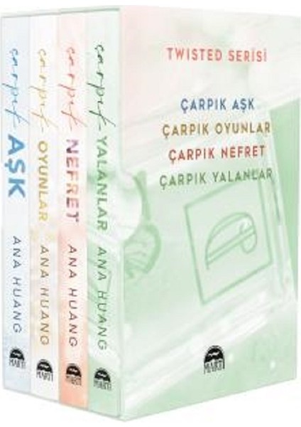 Twisted Serisi 4 Kitap Kutulu Set: Çarpık Aşk , Çarpık Oyunlar , Çarpık Nefret , Çarpık Yalanlar