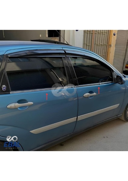 Ford Focus 1 Krom Cam Çıtası 4 Prç. 1998-2005 P.Çelik
