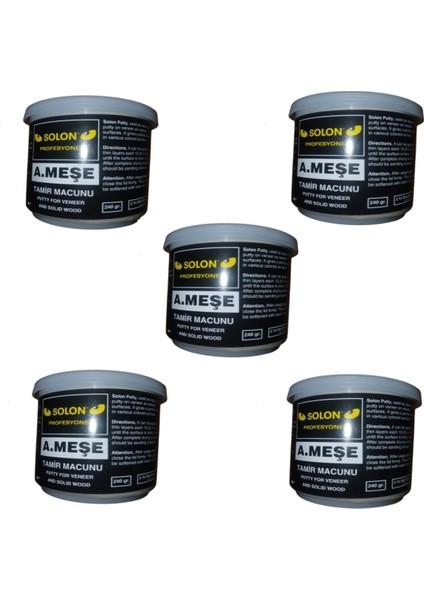 5 Adet Çok Amaçlı Ahşap Parke Masa Sehpa Çizik Çok Amaçlı Tamir Dolgu Macunu Açık Meşe 240 Gr