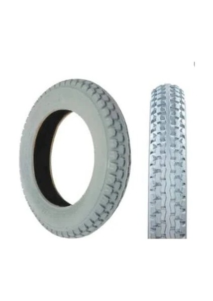 Engelli 62-203 12 ½ x 2 1/4 Dış Lastik Şamyelli Gri