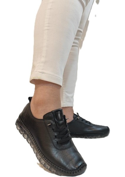 9050 Siyah Deri Şeffaf Taban Kadın Ayakkabı fiyatları