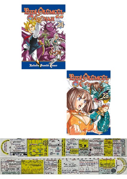 Manga Seti / Yedi Ölümcül Günah 24. 25. Ciltler (Matematik Öğreten Cetvel) - Nakaba Suzuki