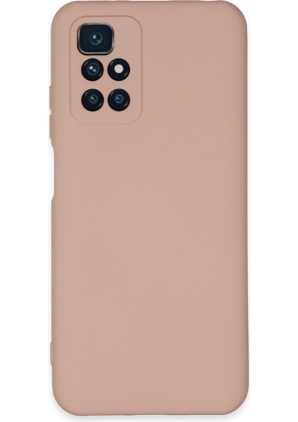 Xiaomi Redmi 10 Kılıf Nano Içi Kadife Silikon - Pudra 11
