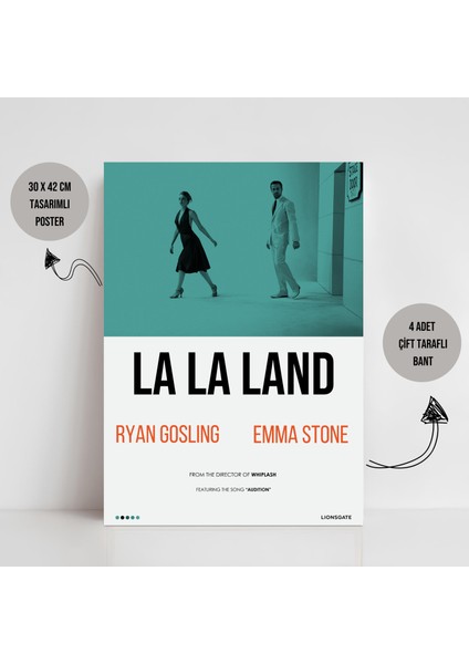 La La Land / Film Movie Tasarımlı film Poster duvar dekoru wall art