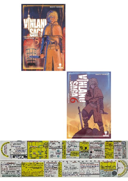 Manga Seti / Vinland Saga 5. 6. Ciltler (Matematik Öğreten Cetvel) - Makoto Yukimara