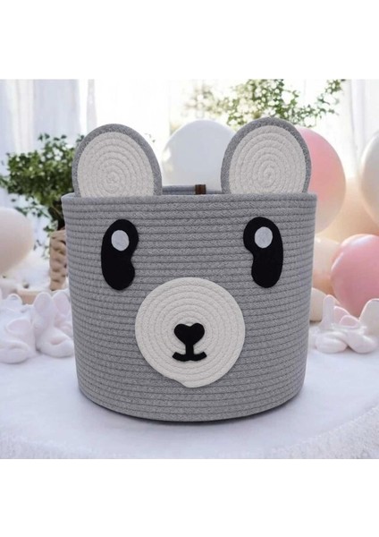 Oyuncak Sepeti Büyük Boy Panda Oyuncak Sepeti Pamuk Organik Sepet fiyatları