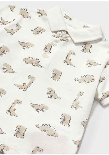 Yazlık Polo Yaka T-Shırt - Krem modelleri