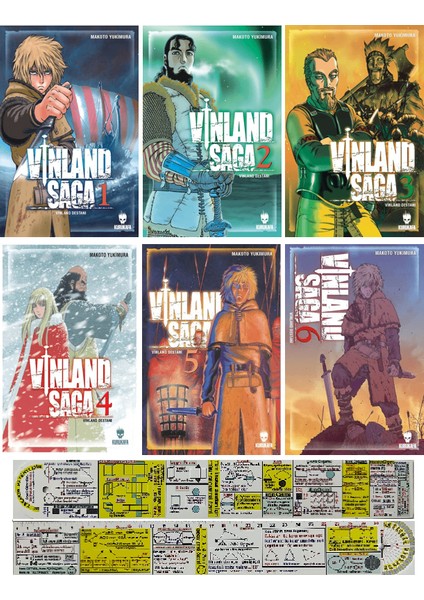Manga Seti / Vinland Saga 6 Cilt (Matematik Öğreten Cetvel) - Makoto Yukimara