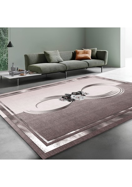 Dekoratif Salon Mutfak Koridor Halısı Modern Pembe 4011