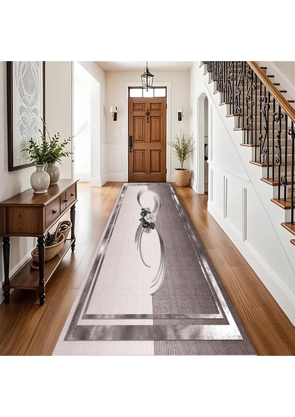 Dekoratif Salon Mutfak Koridor Halısı Modern Pembe 4011 fiyatları