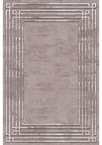 Dekoratif Salon Mutfak Koridor Halısı Modern Pembe 4013