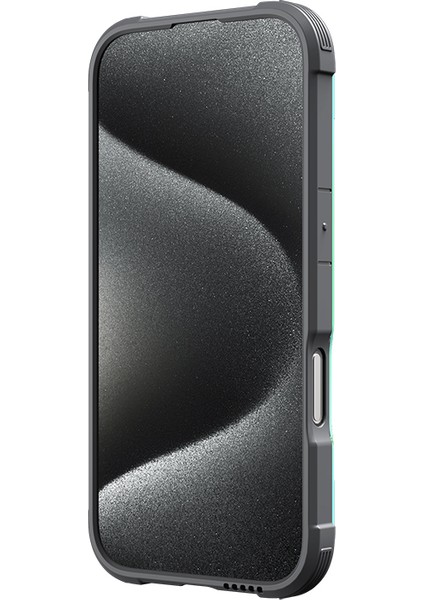 iPhone 16 Kılıf Magsafe Şarj Özellikli Airbagli Raptic Shield Serisi Şeffaf Arka Yüzey Kapak Renkli