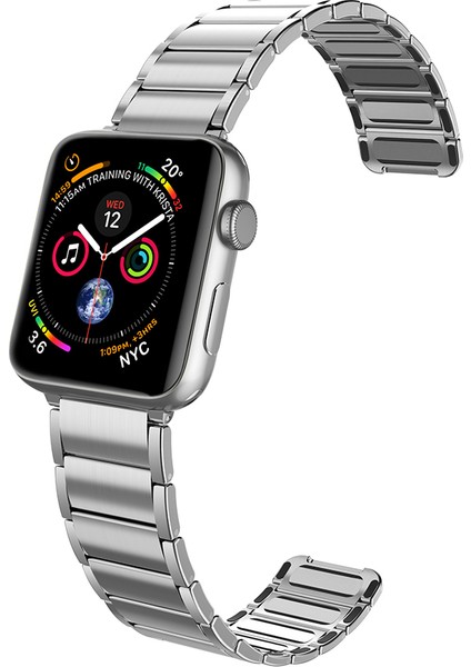Watch 40MM Uyumlu Magnetik Metal Kordon Classic Serisi Gümüş