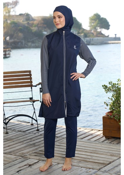 Tam Kapalı Tesettür Mayo 25950 Koyu Lacivert fiyatları
