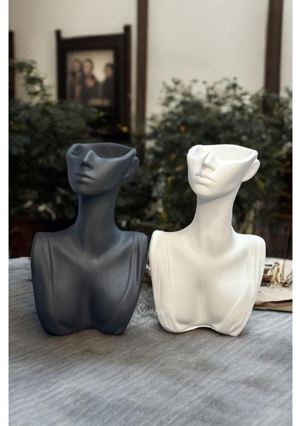 Dekoratif Bohem Tasarım Kadın Biblo Set, Çok Amaçı Saksı, Masaüstü Organizer, Pinterest Vazo modelleri