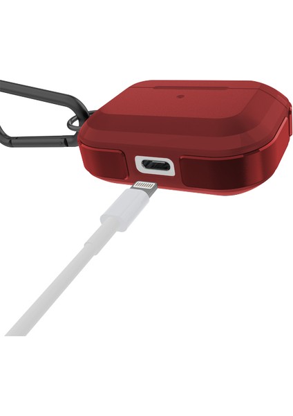 Airpods Pro Raptic Trek Serisi Askı Aparatlı Kulaklık Kılıfı Kırmızı modelleri
