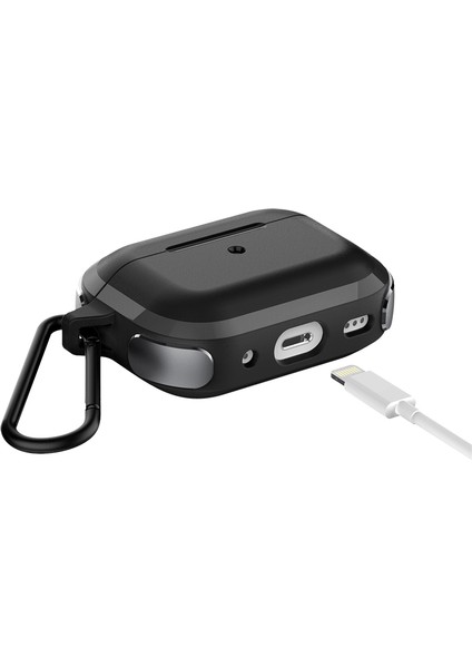 Airpods Pro 2 Raptic Trek Serisi Askı Aparatlı Kulaklık Kılıfı Siyah modelleri