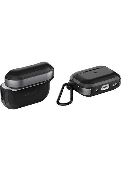 Airpods Pro 2 Raptic Trek Serisi Askı Aparatlı Kulaklık Kılıfı Siyah fırsatları