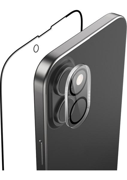 iPhone 16 Plus Raptic Temperli Ekran ve Lens Koruyucu 2'li Set