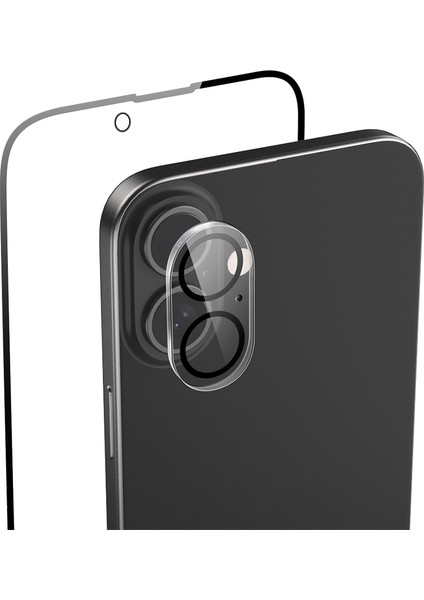 iPhone 16 Plus Raptic Temperli Ekran ve Lens Koruyucu 2'li Set
