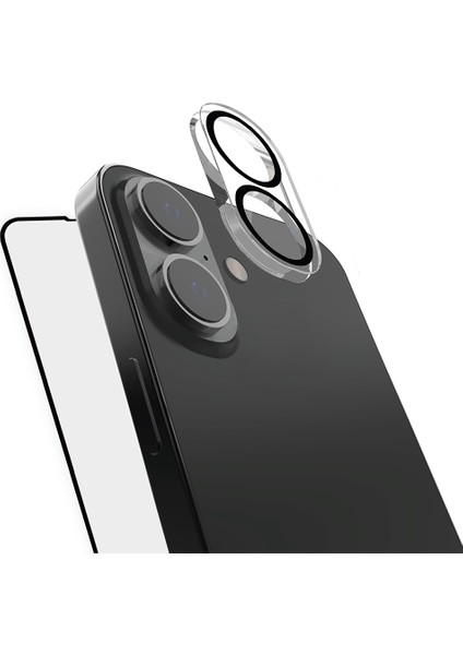 iPhone 16 Plus Raptic Temperli Ekran ve Lens Koruyucu 2'li Set
