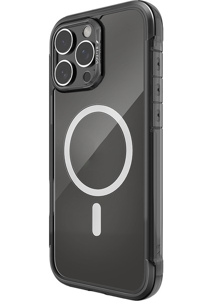 iPhone 16 Pro Kılıf Magsafeli Raptic Air Serisi Airbag Tasarımlı Metal Köşelikli Şeffaf Kapak Siyah fiyatları