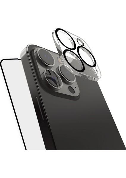 iPhone 16 Pro Max Raptic Temperli Ekran ve Lens Koruyucu 2'li Set